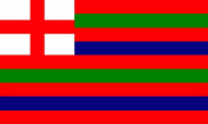 Striped Ensign Red/Green/Blue Flags